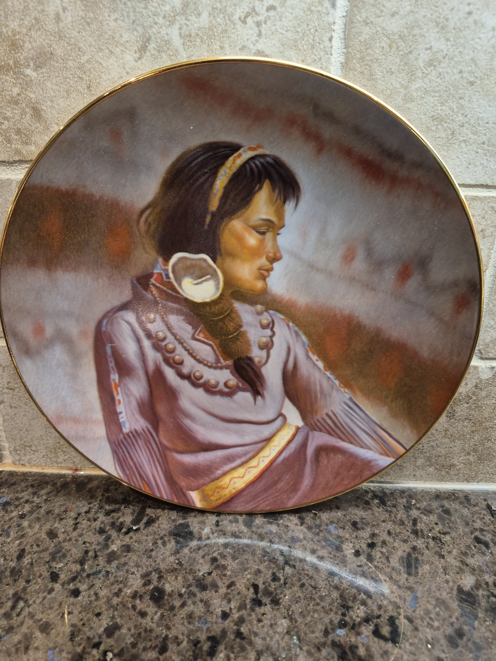 Minnehaha The Princess Series Vintage‎ Collector Plate Gregory Perillo EUC